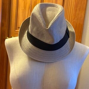 Classic Tan Fedora with Black Band